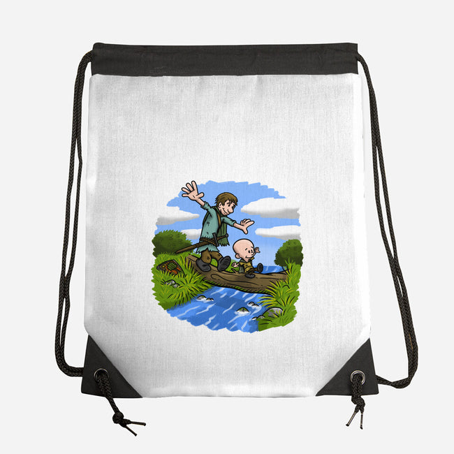 Dunk And Egg-None-Drawstring-Bag-Paul Simic