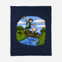 Dunk And Egg-None-Fleece-Blanket-Paul Simic