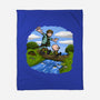 Dunk And Egg-None-Fleece-Blanket-Paul Simic