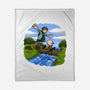Dunk And Egg-None-Fleece-Blanket-Paul Simic
