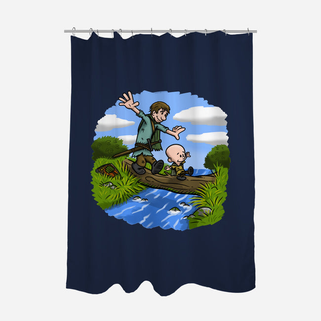 Dunk And Egg-None-Polyester-Shower Curtain-Paul Simic