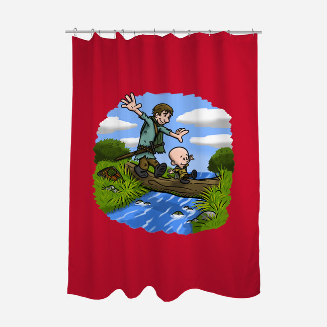 Dunk And Egg-None-Polyester-Shower Curtain-Paul Simic
