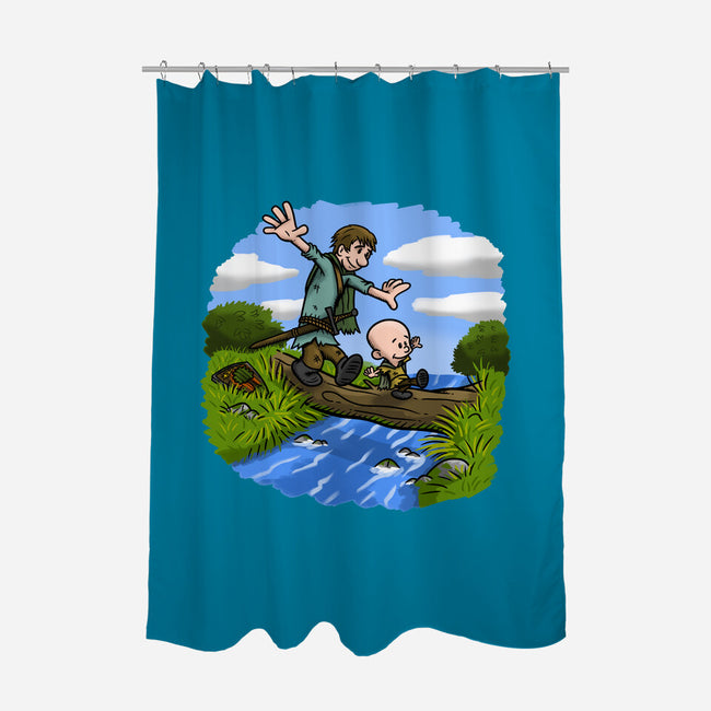 Dunk And Egg-None-Polyester-Shower Curtain-Paul Simic