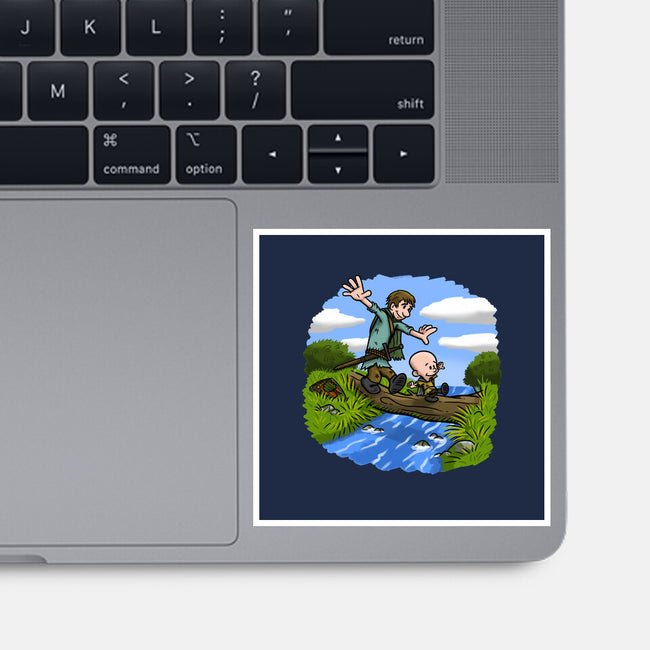 Dunk And Egg-None-Glossy-Sticker-Paul Simic