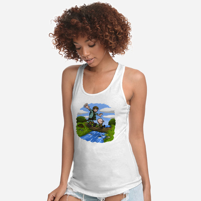 Dunk And Egg-Womens-Racerback-Tank-Paul Simic