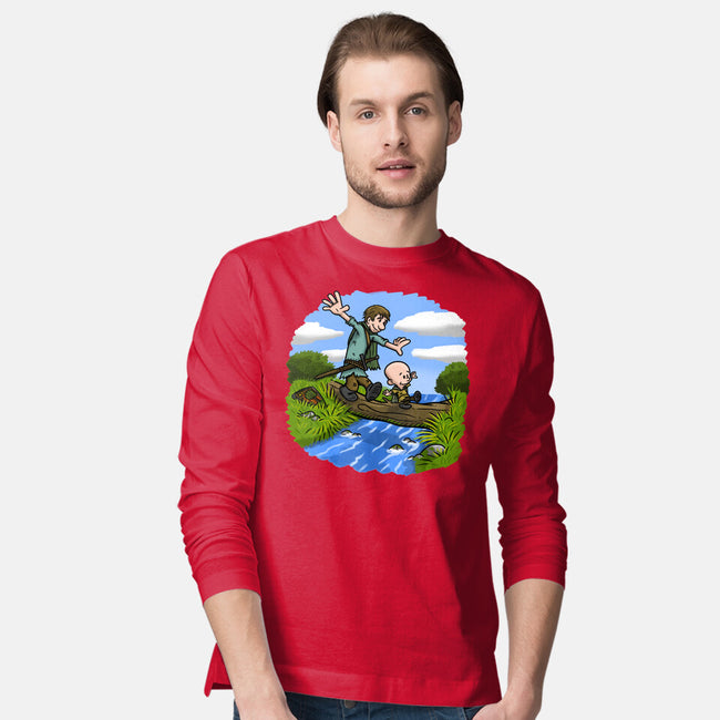 Dunk And Egg-Mens-Long Sleeved-Tee-Paul Simic