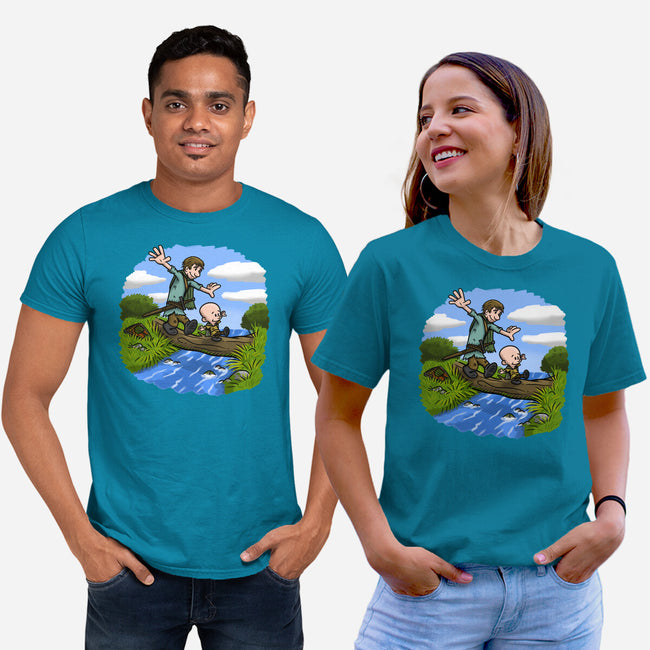 Dunk And Egg-Unisex-Basic-Tee-Paul Simic