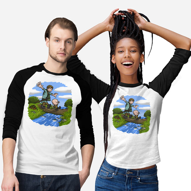 Dunk And Egg-Unisex-Baseball-Tee-Paul Simic