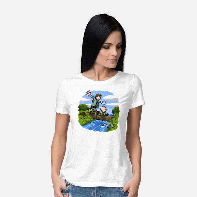 Dunk And Egg-Womens-Basic-Tee-Paul Simic