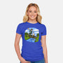 Dunk And Egg-Womens-Fitted-Tee-Paul Simic
