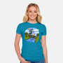 Dunk And Egg-Womens-Fitted-Tee-Paul Simic