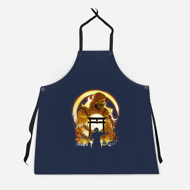 The Hell Ninja-Unisex-Kitchen-Apron-dandingeroz