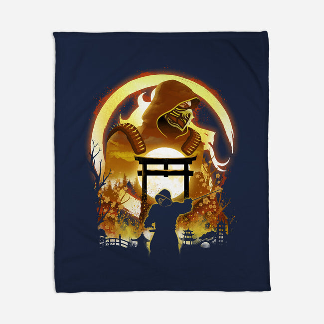 The Hell Ninja-None-Fleece-Blanket-dandingeroz