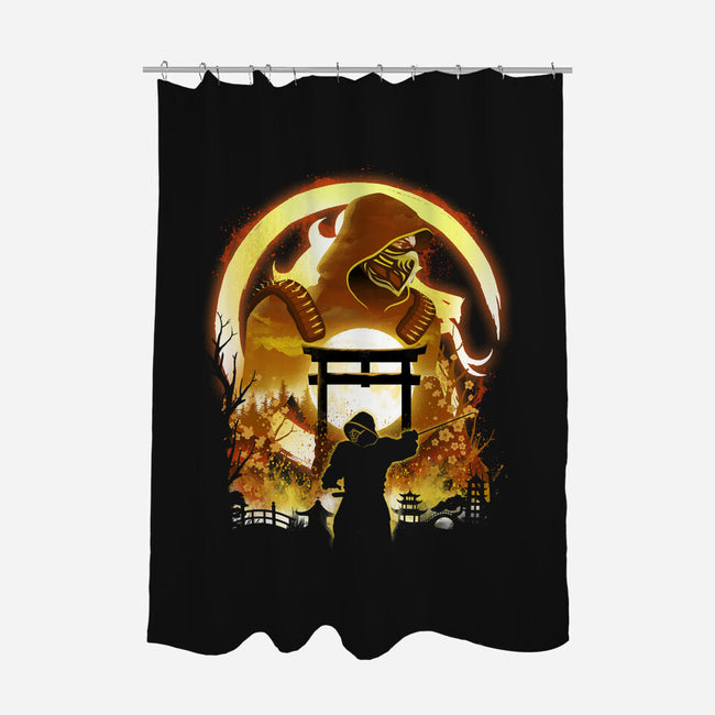 The Hell Ninja-None-Polyester-Shower Curtain-dandingeroz