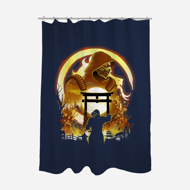The Hell Ninja-None-Polyester-Shower Curtain-dandingeroz