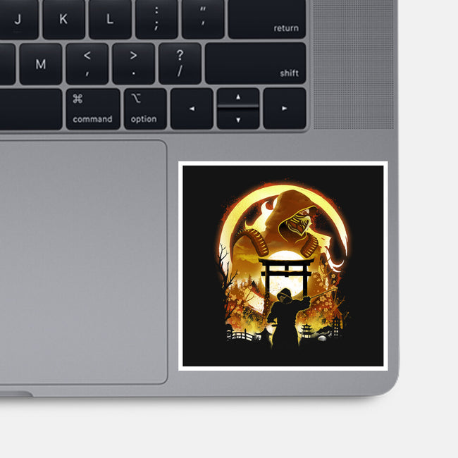 The Hell Ninja-None-Glossy-Sticker-dandingeroz