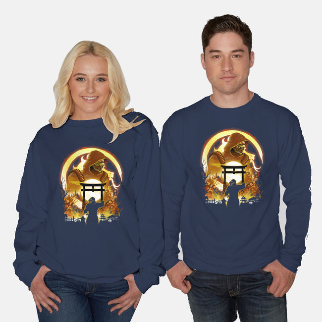 The Hell Ninja-Unisex-Crew Neck-Sweatshirt-dandingeroz