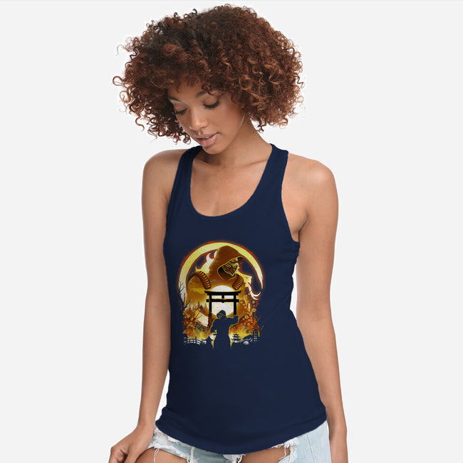 The Hell Ninja-Womens-Racerback-Tank-dandingeroz