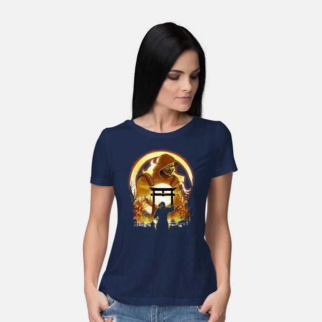 The Hell Ninja-Womens-Basic-Tee-dandingeroz