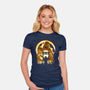 The Hell Ninja-Womens-Fitted-Tee-dandingeroz