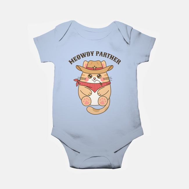 Meowdy Partner-Baby-Basic-Onesie-robyriker
