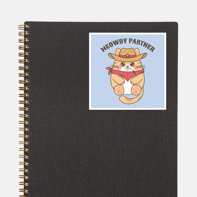 Meowdy Partner-None-Glossy-Sticker-robyriker