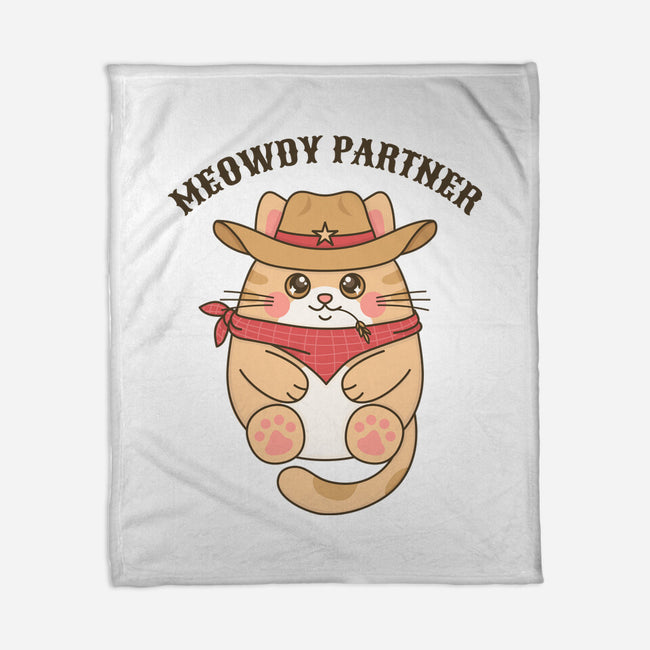 Meowdy Partner-None-Fleece-Blanket-robyriker