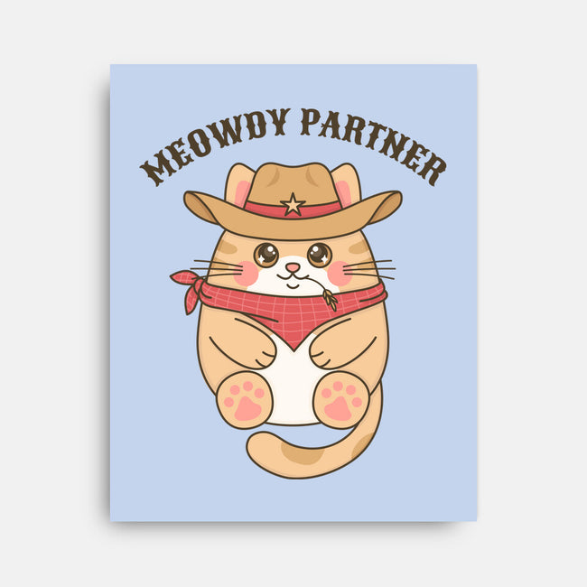 Meowdy Partner-None-Stretched-Canvas-robyriker