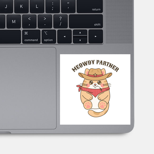 Meowdy Partner-None-Glossy-Sticker-robyriker