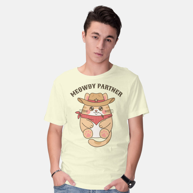 Meowdy Partner-Mens-Basic-Tee-robyriker