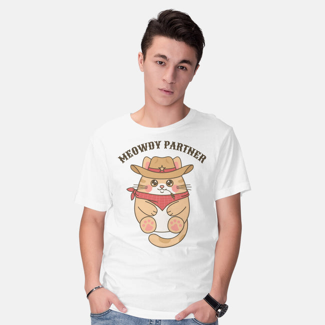 Meowdy Partner-Mens-Basic-Tee-robyriker