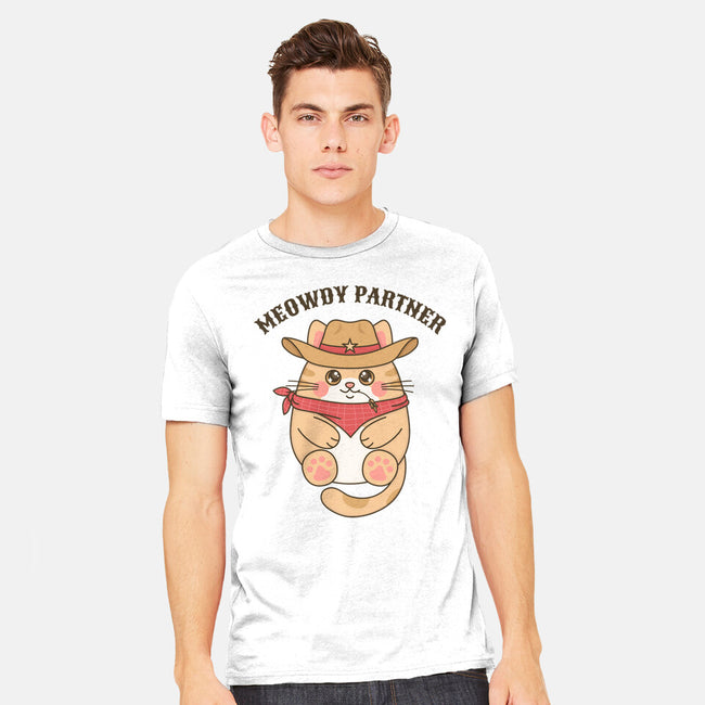 Meowdy Partner-Mens-Heavyweight-Tee-robyriker