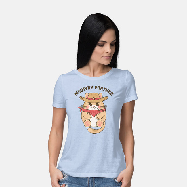 Meowdy Partner-Womens-Basic-Tee-robyriker
