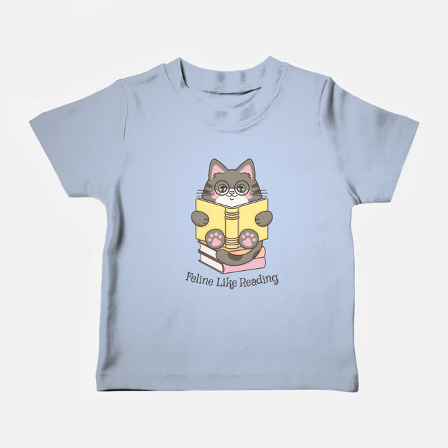 Feline Like Reading-Baby-Basic-Tee-robyriker