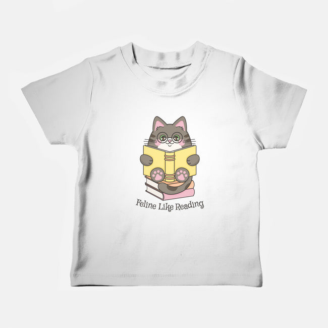 Feline Like Reading-Baby-Basic-Tee-robyriker