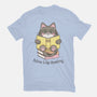 Feline Like Reading-Womens-Basic-Tee-robyriker