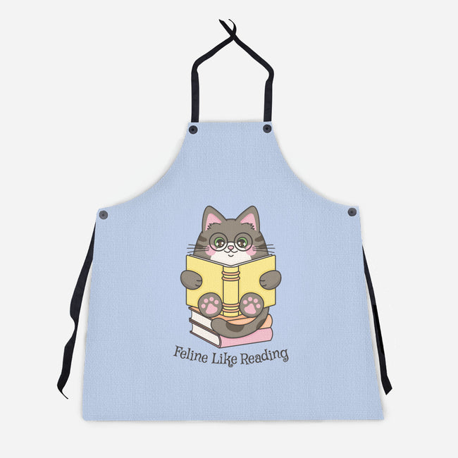 Feline Like Reading-Unisex-Kitchen-Apron-robyriker