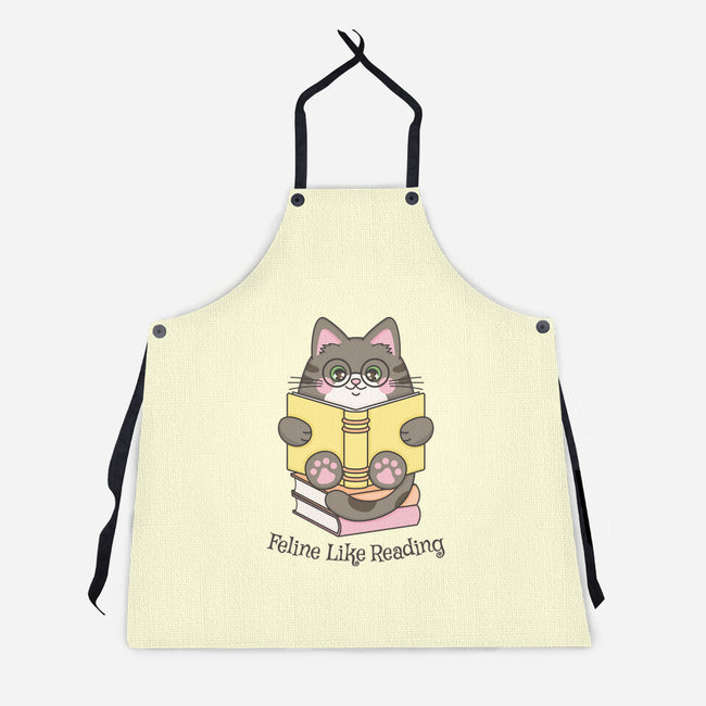 Feline Like Reading-Unisex-Kitchen-Apron-robyriker