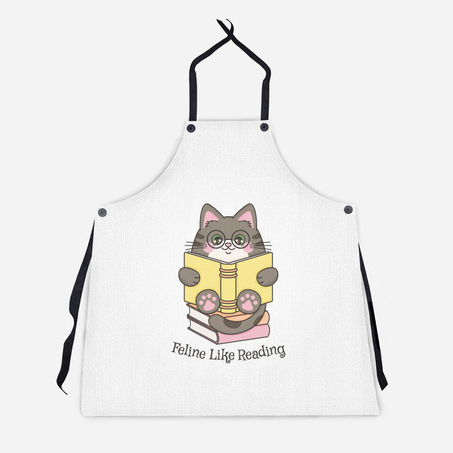 Feline Like Reading-Unisex-Kitchen-Apron-robyriker
