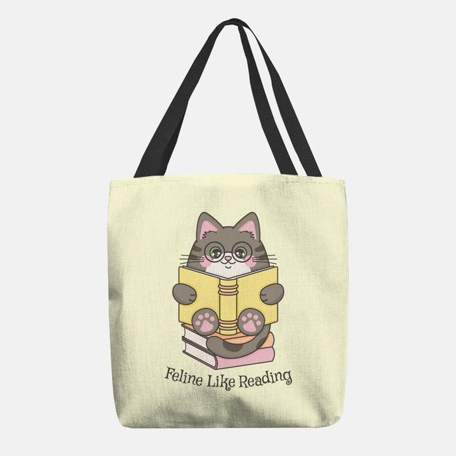 Feline Like Reading-None-Basic Tote-Bag-robyriker