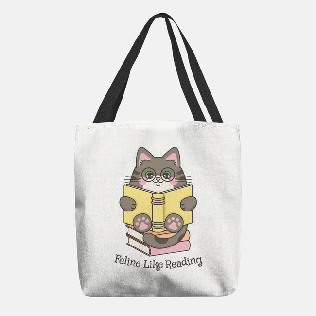 Feline Like Reading-None-Basic Tote-Bag-robyriker