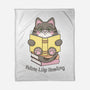 Feline Like Reading-None-Fleece-Blanket-robyriker