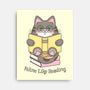 Feline Like Reading-None-Stretched-Canvas-robyriker