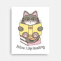 Feline Like Reading-None-Stretched-Canvas-robyriker