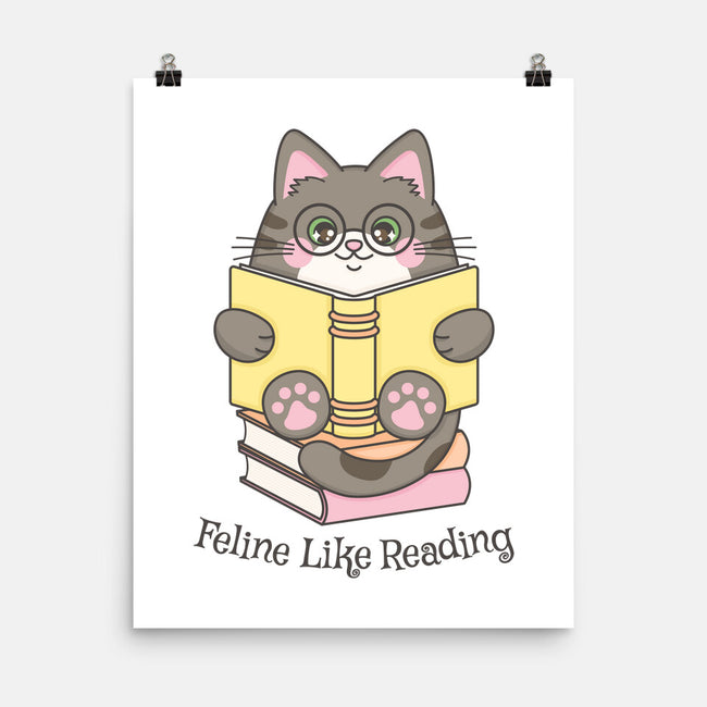 Feline Like Reading-None-Matte-Poster-robyriker