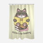 Feline Like Reading-None-Polyester-Shower Curtain-robyriker