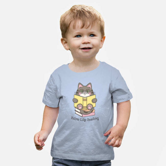 Feline Like Reading-Baby-Basic-Tee-robyriker