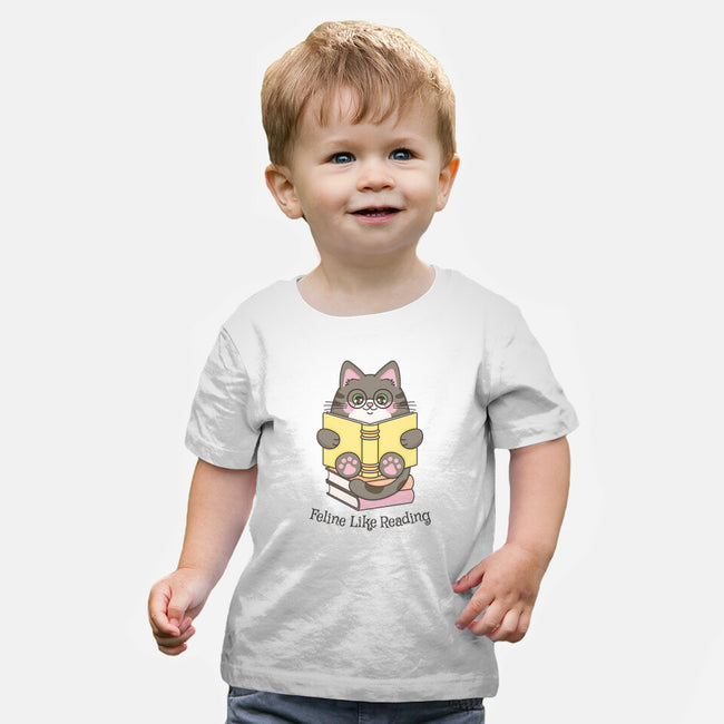Feline Like Reading-Baby-Basic-Tee-robyriker