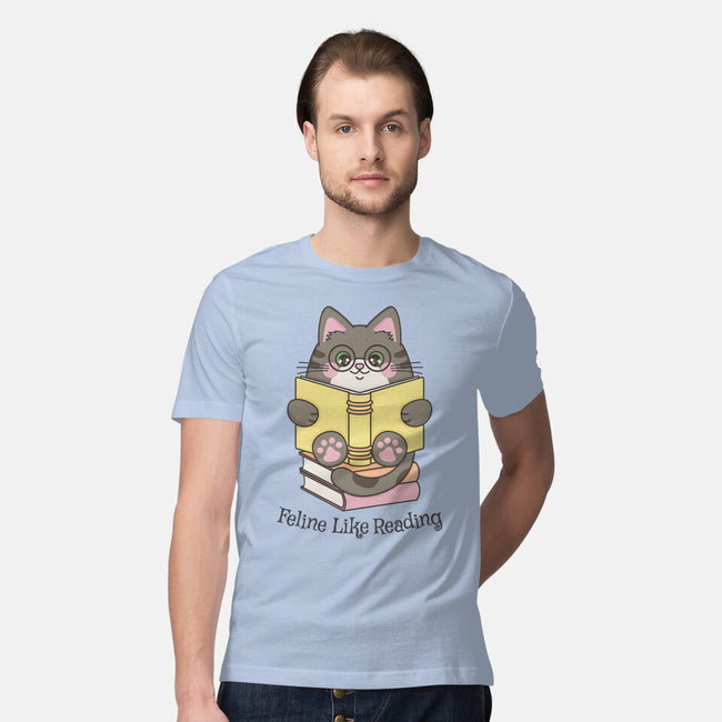 Feline Like Reading-Mens-Premium-Tee-robyriker