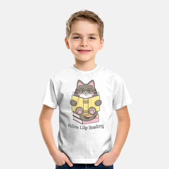 Feline Like Reading-Youth-Basic-Tee-robyriker